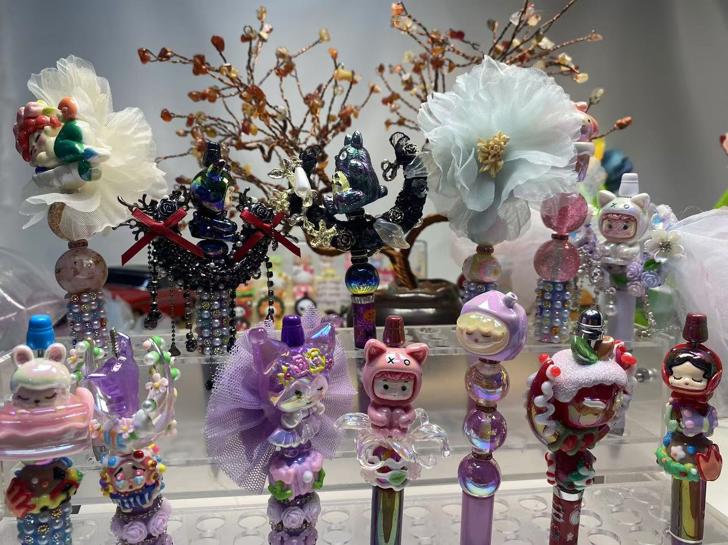 Cultural and creative pens handmade exquisite beaded ornaments