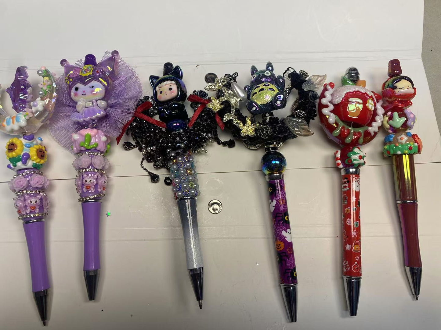 Cultural and creative pens handmade exquisite beaded ornaments
