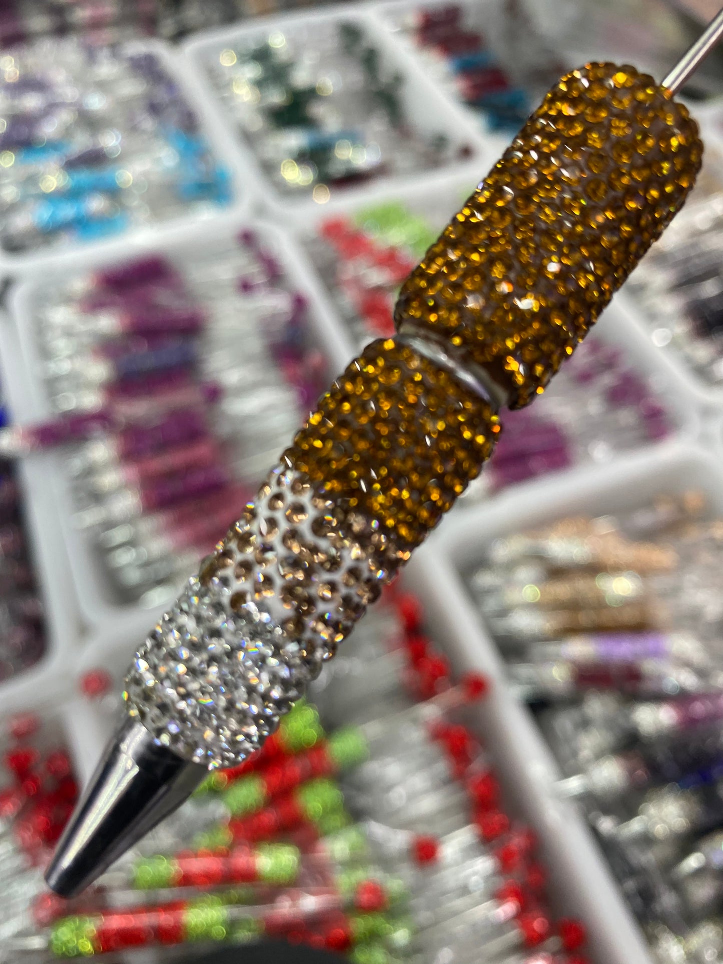 super blingy custom beaded pen -WRITING TOOL FOR OFFICE AND SCHOOL FOCALS FOCALS PENS
